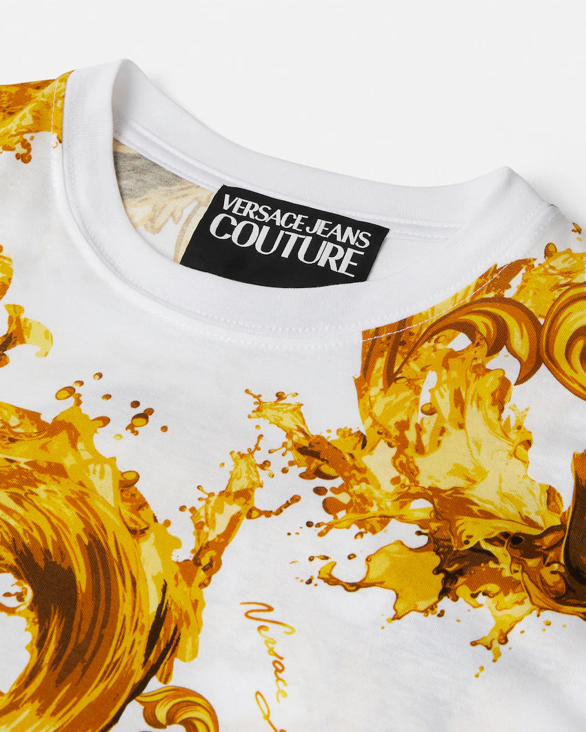Versace Jeans Couture - T-shirt in jersey di cotone con stampa