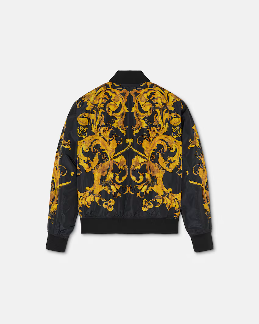 VERSACE JEANS COUTURE - Piumino Bomber Porcelain Barocco