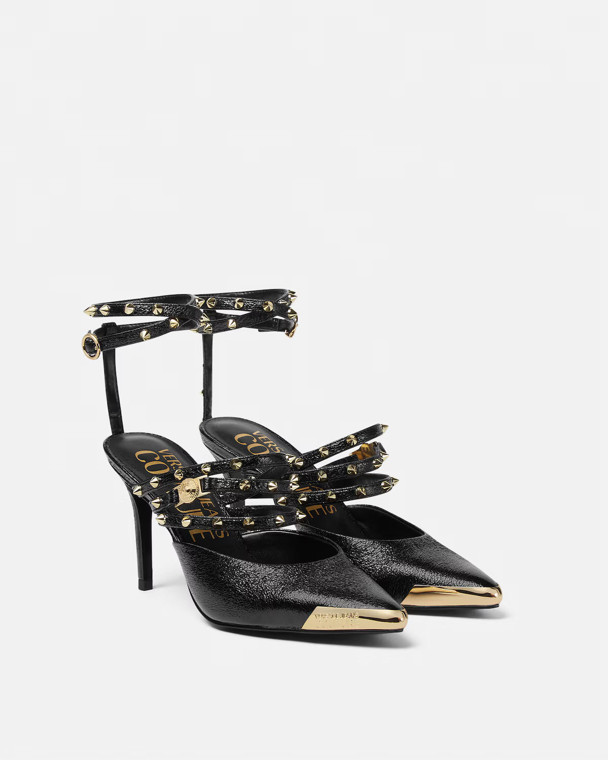 VERSACE JEANS COUTURE - Scarlett slingbacks tacco medio e borchie