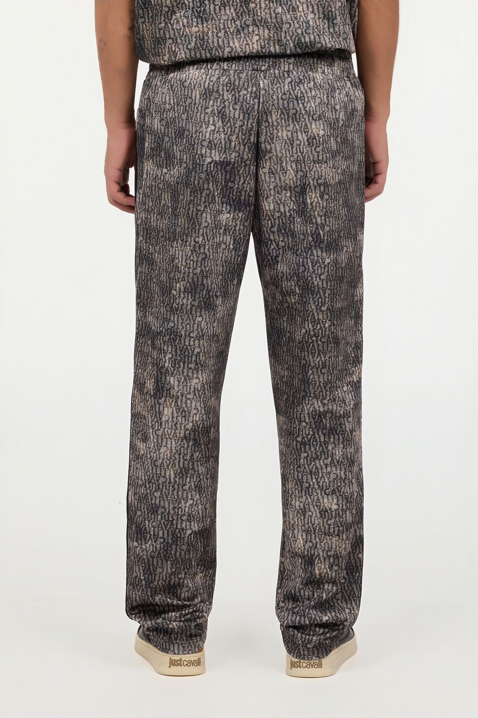 Just Cavalli - Pantaloni Effetto Scolorito Con Lettering All Over