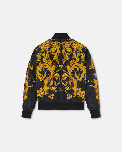 VERSACE JEANS COUTURE - Piumino Bomber Porcelain Barocco