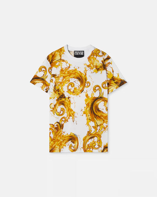 Versace Jeans Couture - T-shirt in jersey di cotone con stampa