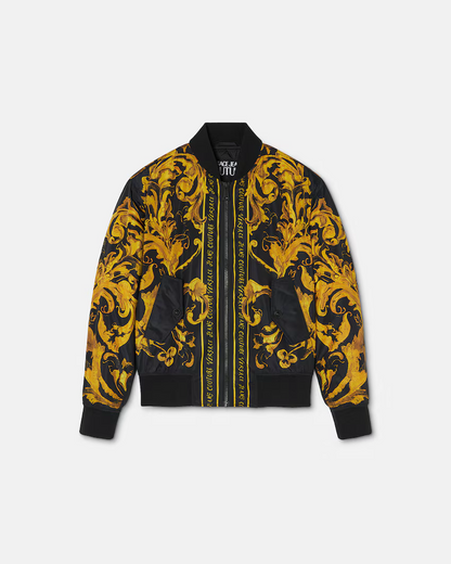 VERSACE JEANS COUTURE - Piumino Bomber Porcelain Barocco
