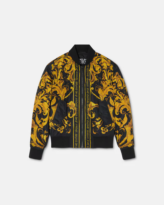 VERSACE JEANS COUTURE - Piumino Bomber Porcelain Barocco