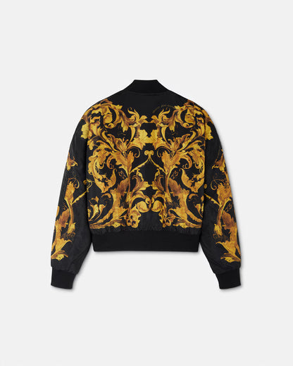 VERSACE JEANS COUTURE - Giacca bomber reversibile Porcelain Barocco