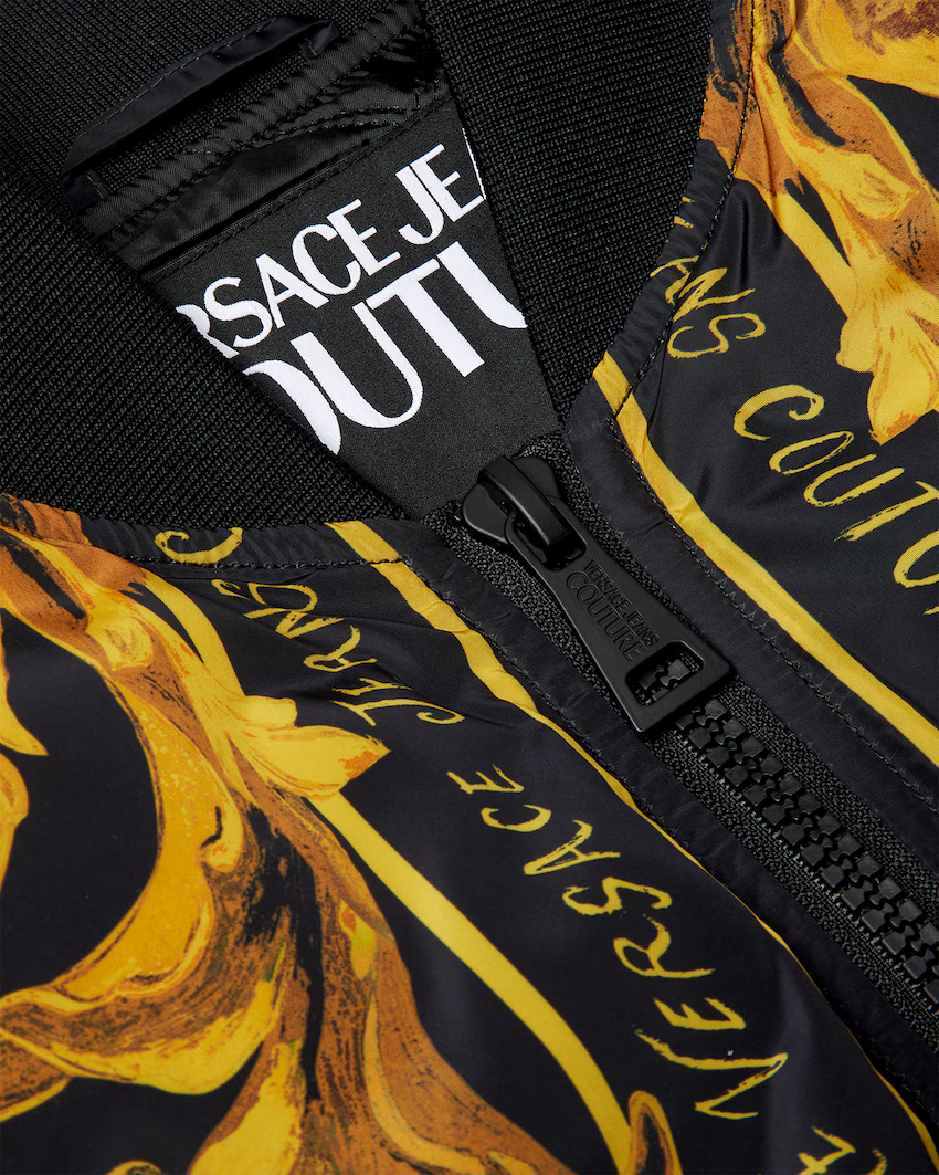 VERSACE JEANS COUTURE - Piumino Bomber Porcelain Barocco