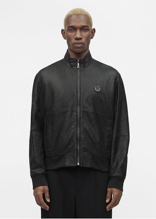 Just Cavalli - Giacca in pelle traforata