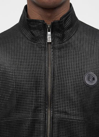 Just Cavalli - Giacca in pelle traforata