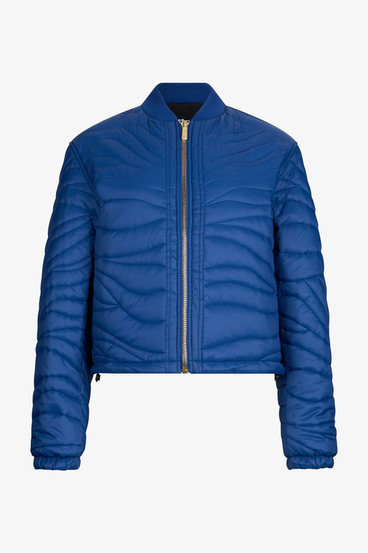 Just Cavalli - Blue Quilted Bomber Jacket